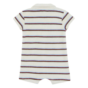 Bonton - Lilo Çizgili Havlu Playsuit | Fildişi