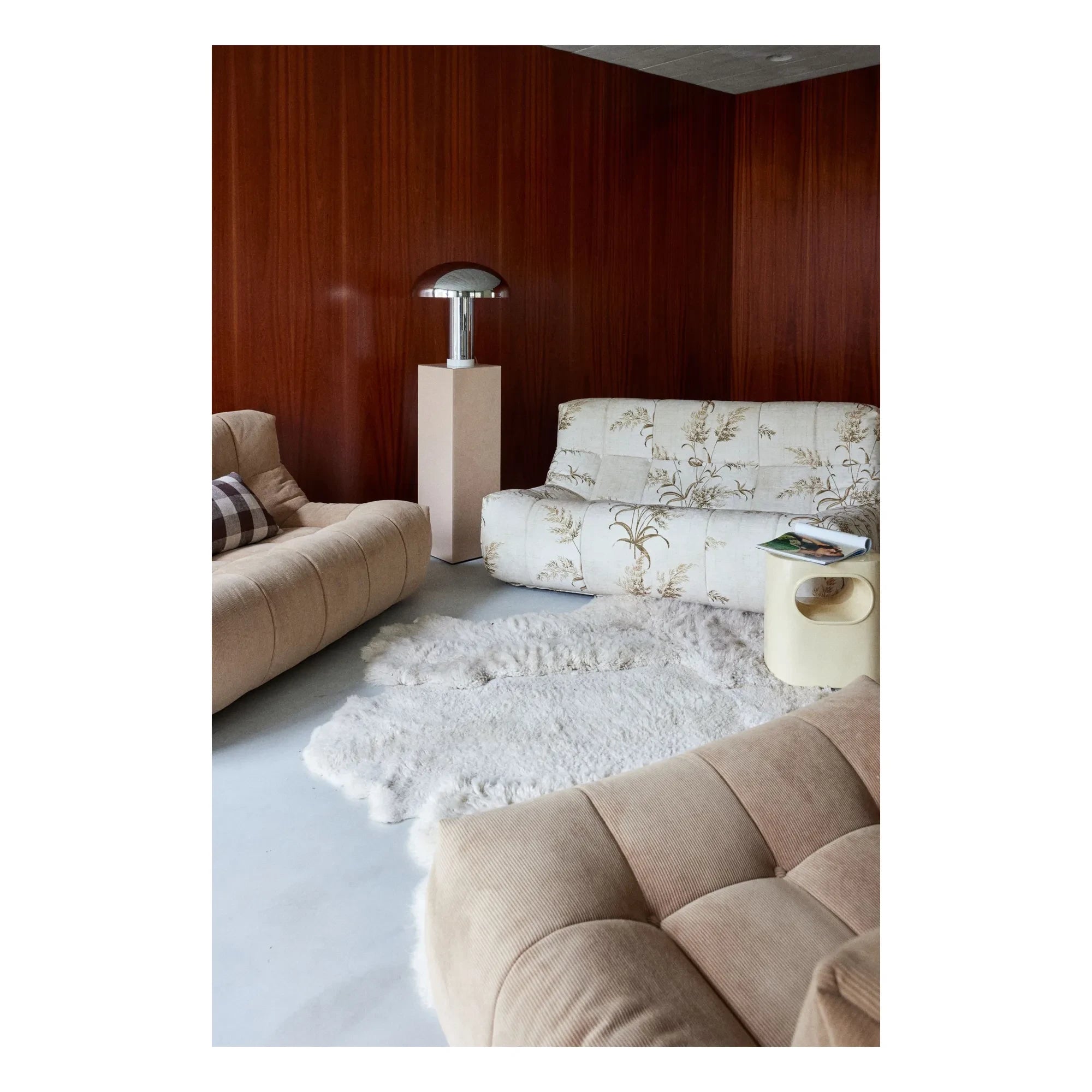 HKliving - Salon masa lambası | Krom