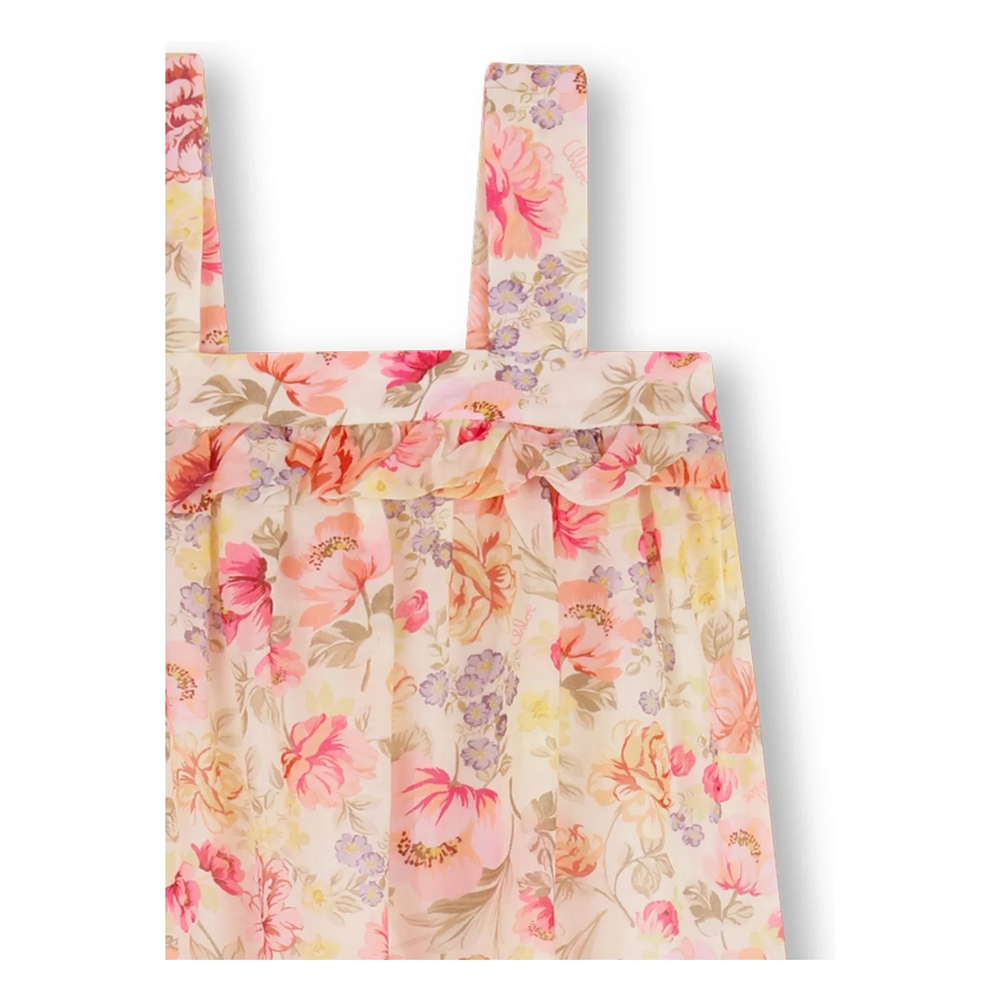 Chloé - Trägerloses Kleid aus Bio-Baumwolle | Creme