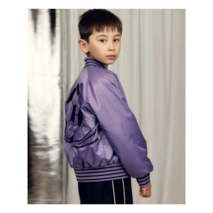 Mini Rodini - Football Bomber Satiniert Recycelte Fasern | Lila