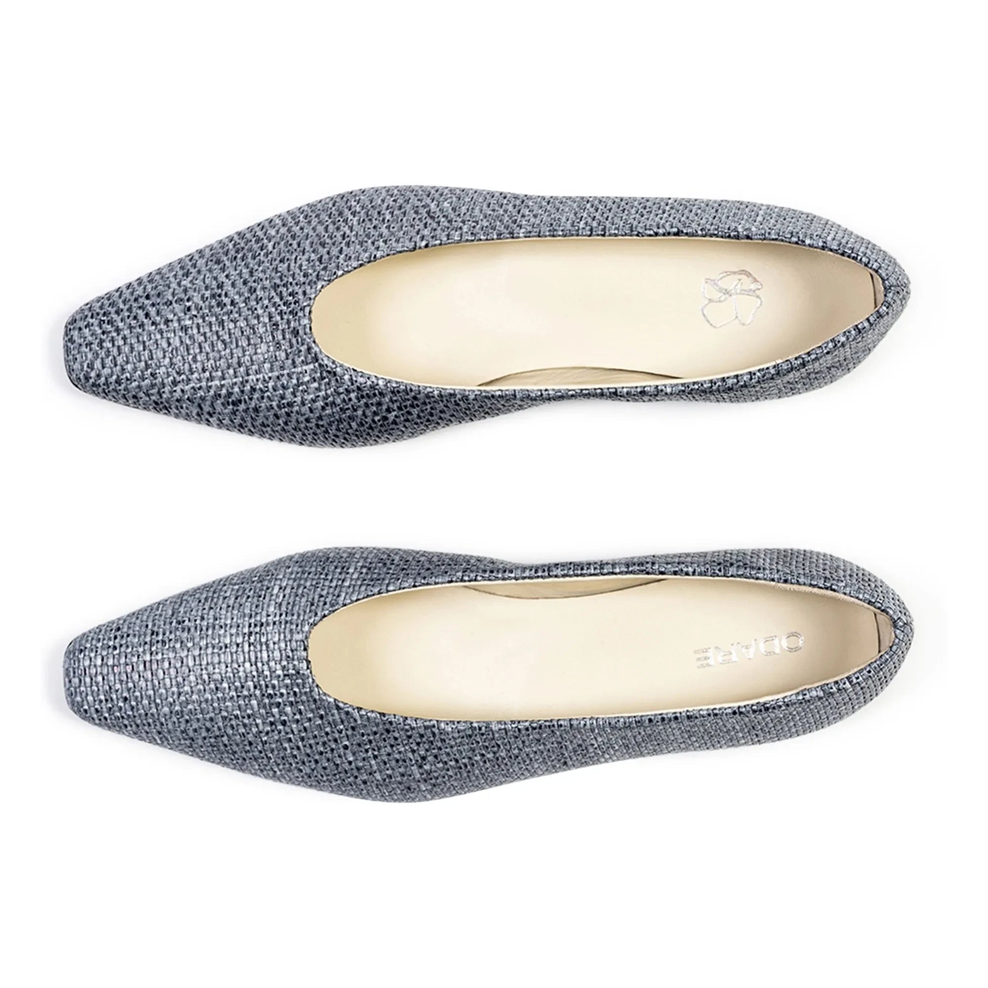 Odare - Blaue Bast-Ballerinas Bilbao