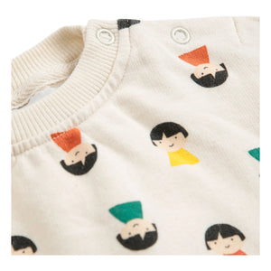 Bobo Choses - Pawn Sweat Organik Pamuk | Ecru