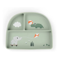 Done by deer - Spout plate with playground compartment | Green