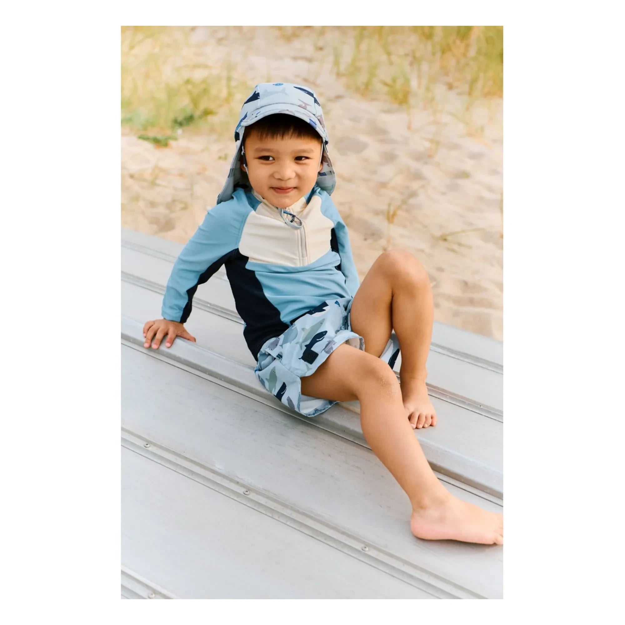 Liewood - Oluf Recycled Fibre UV Protection Swim T-shirt | Blue