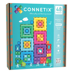 Connetix - Bright Portal paketi - 48 parça | Rainbow