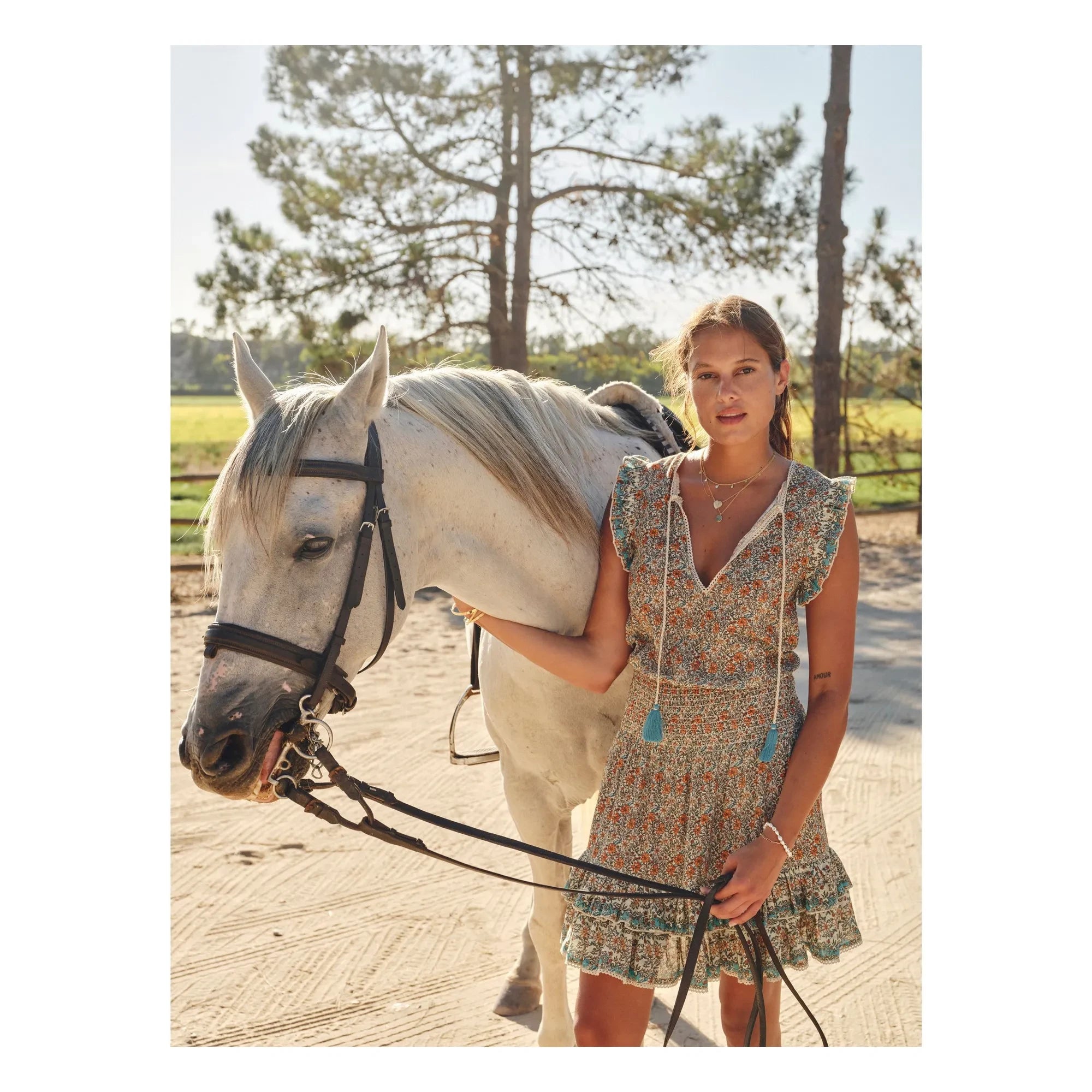 M.A.B.E. - Jaci Pamuk Dress | Orange