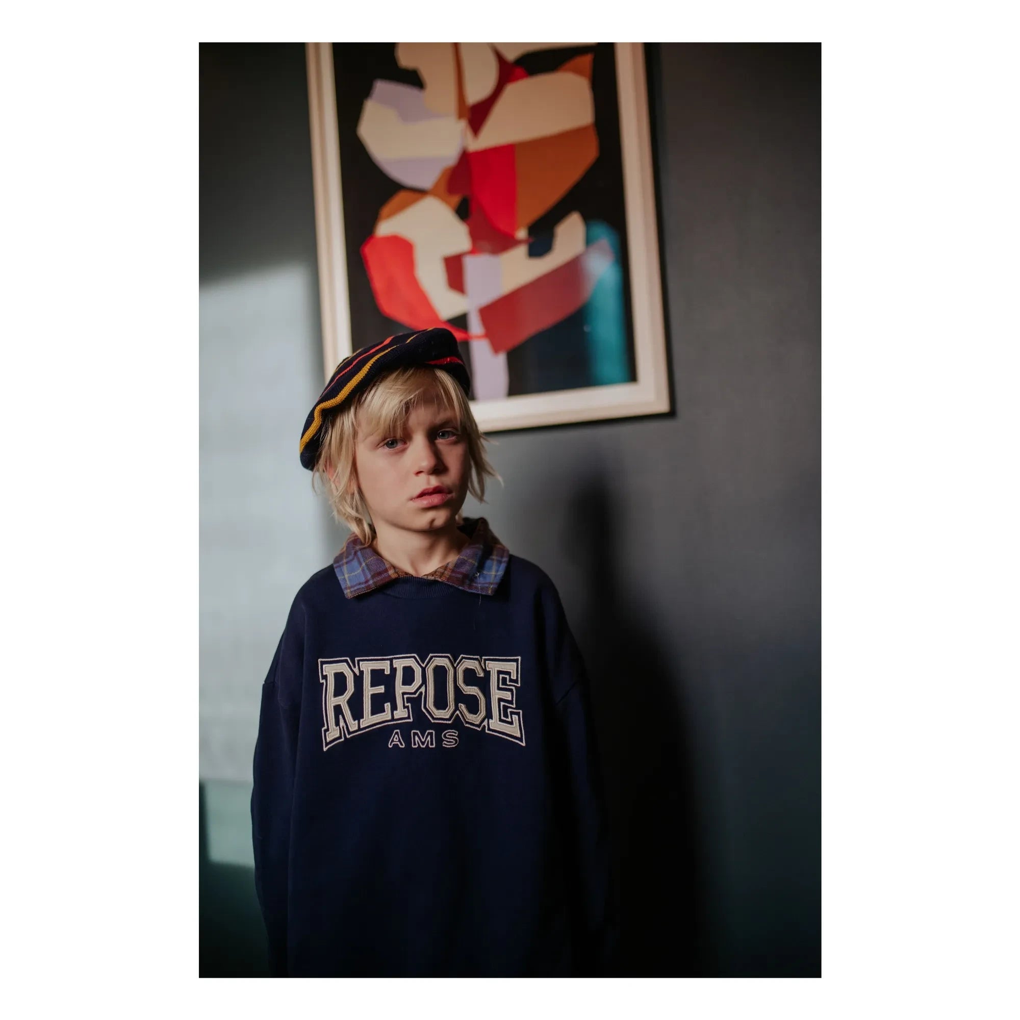 Repose AMS - Cozydrop REPOSE AMS Bio-Baumwoll-Sweatshirt | Marine