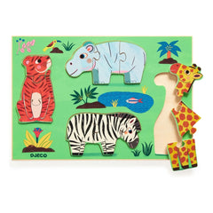Djeco - Cuckoo Tiger Holzpuzzle