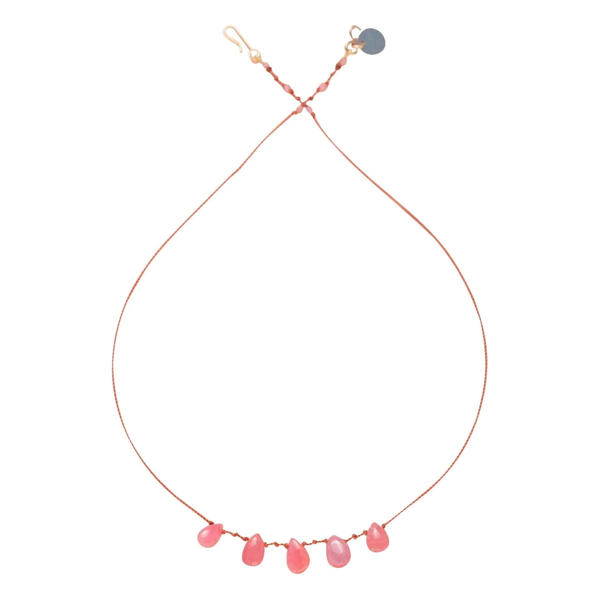 Ivarene - 5 Damlalı Kolye | Rhodochrosite