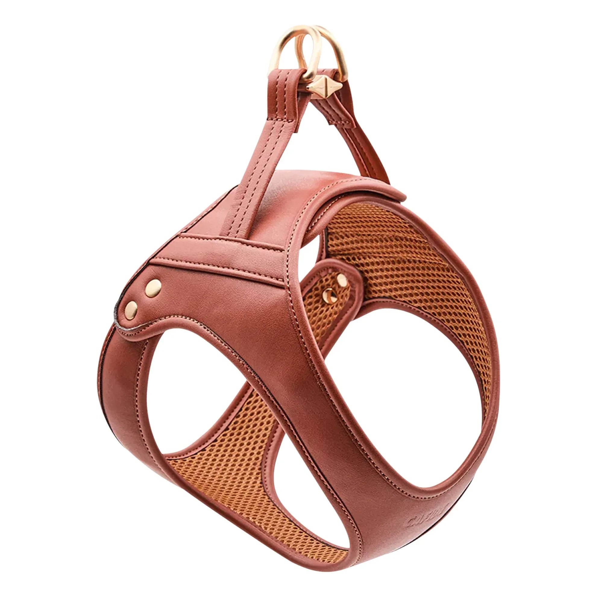 Cafide - Vegan deri köpek koşumu | Kahverengi