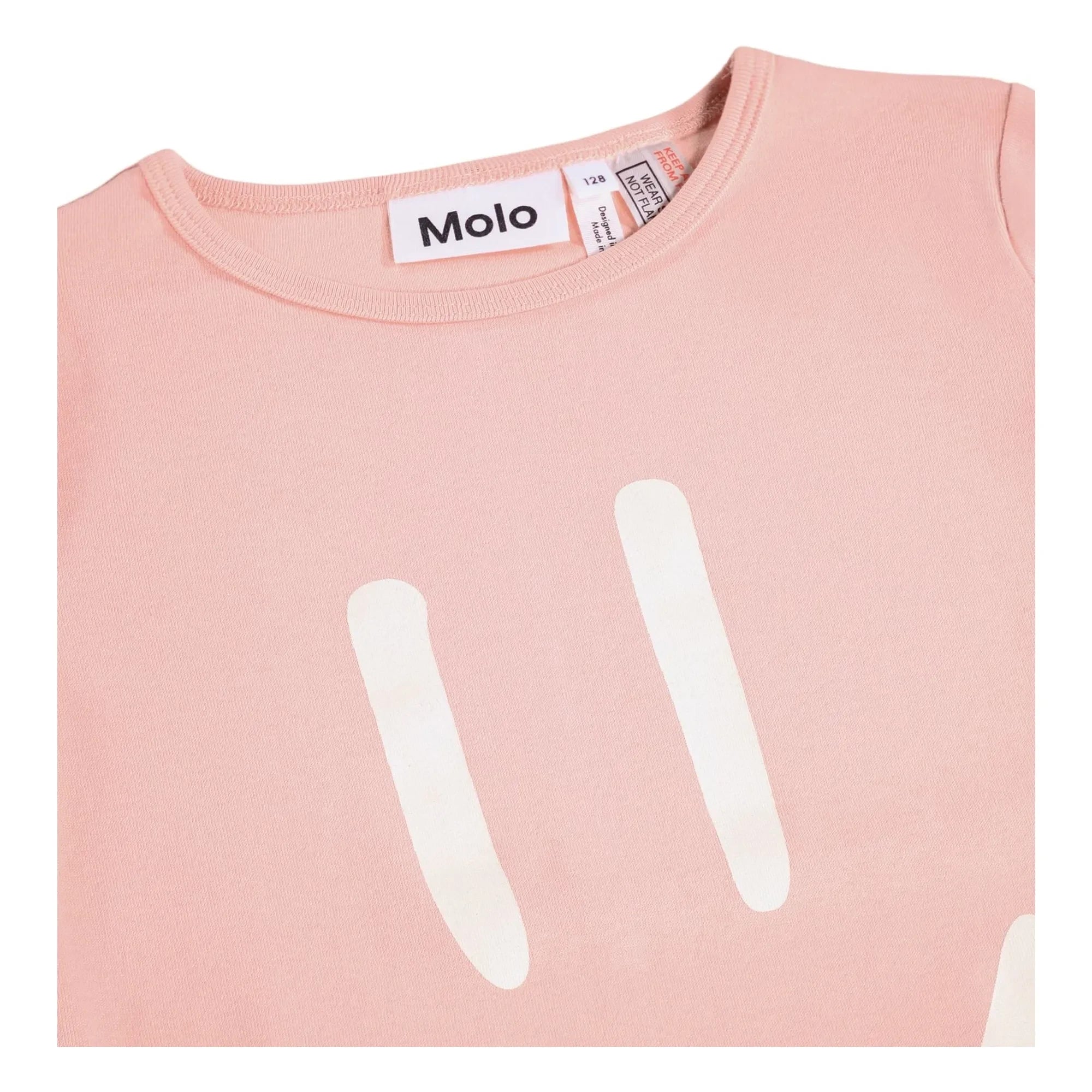 Molo - Lue Smiley органik pamuklu pijama | Pudra pembe