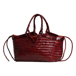 Vipera - Crudelia Deri Tote | Koyu kırmızı