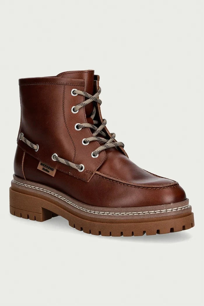 Weekend Max Mara Kadın Deri Postal Bot