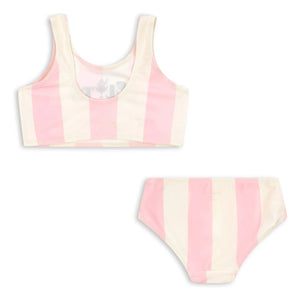 Konges Sløjd - Pomia Striped Recycled Fibre Swimsuit | Pink