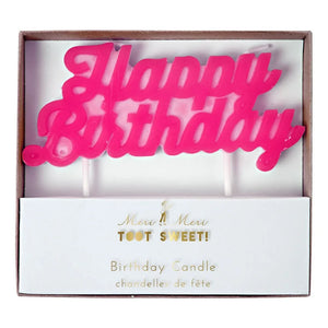 Meri Meri - Happy Birthday Candle