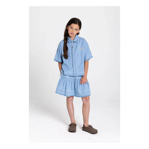 Hundred Pieces - Denim Kaya etek | Mavi