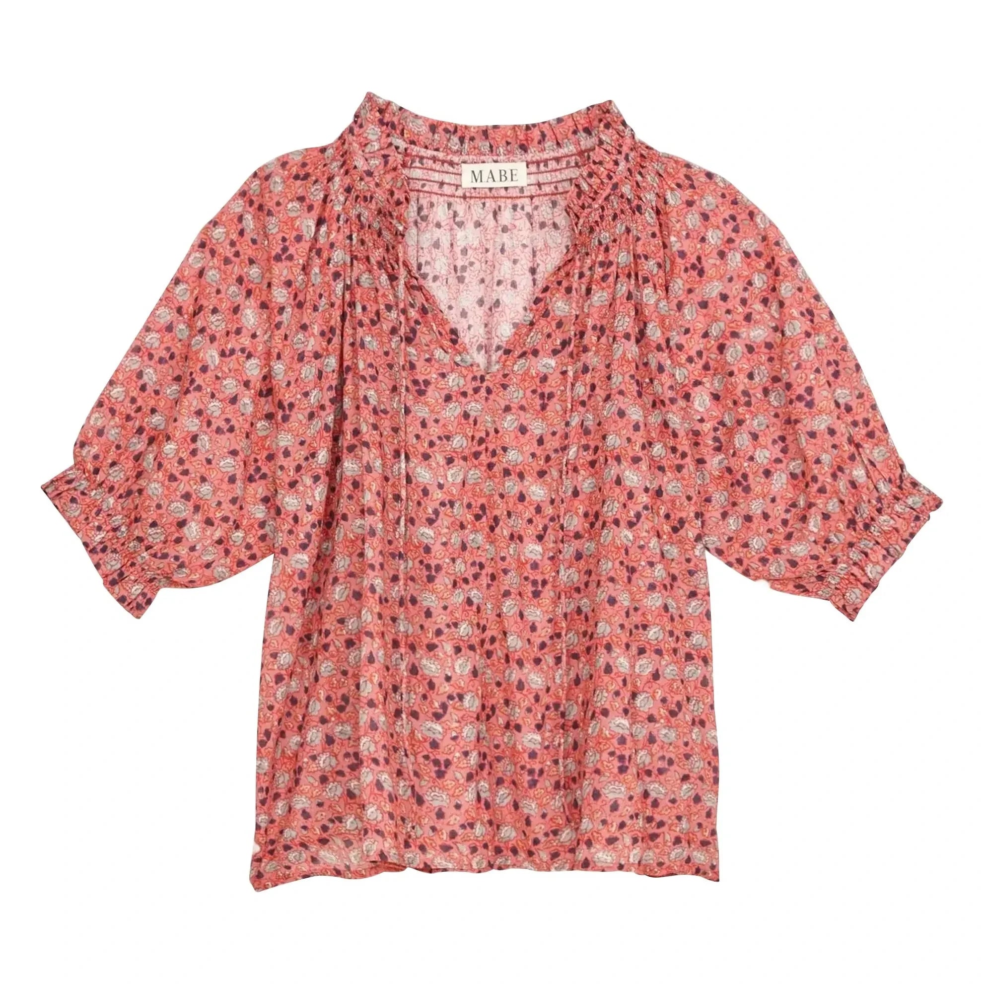 M.A.B.E. – Darla Baumwollbluse | Rosa
