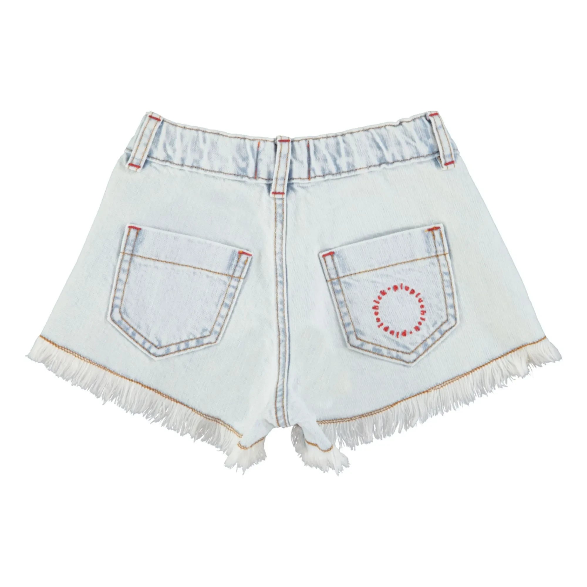Piupiuchick - Distressed Denim-Shorts | Washed Blue