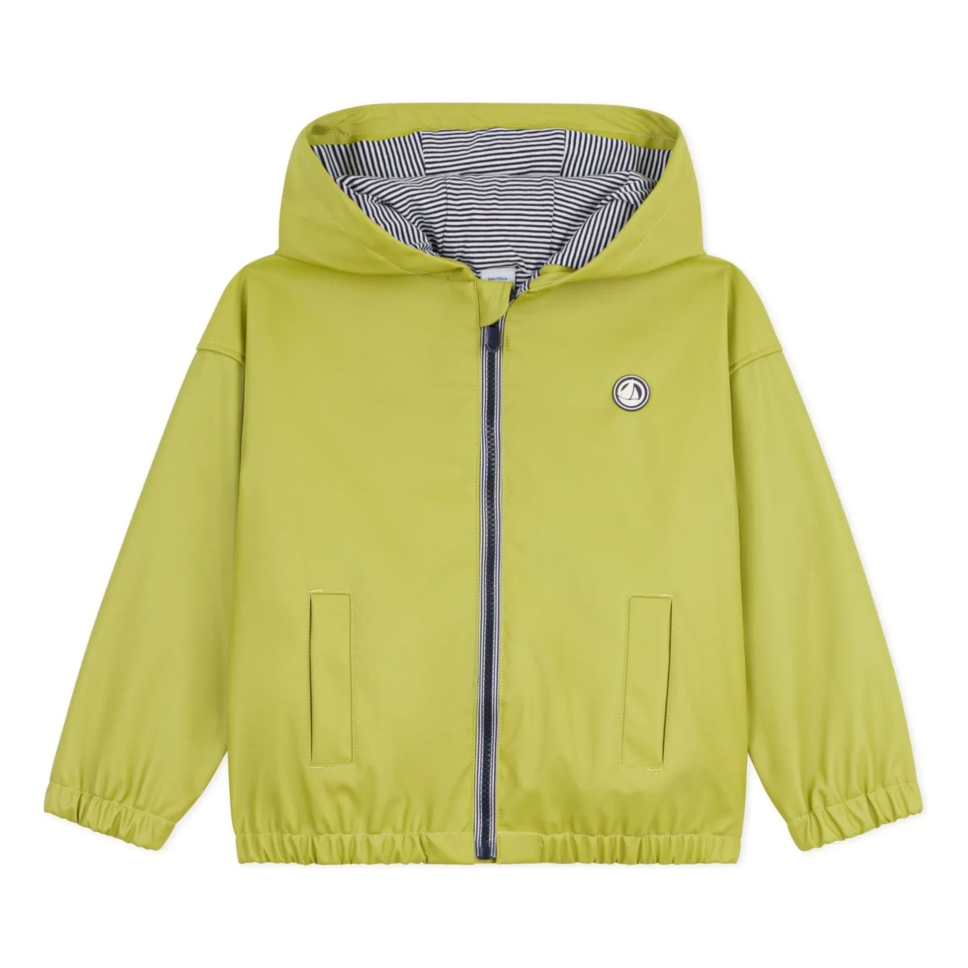 Petit Bateau - Geri Dönüştürülmüş Liflerle Astarlı Yağmurluk | Sarı yeşil