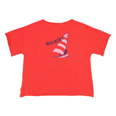 Búho - Waikiki T-Shirt aus Bio-Baumwolle | Rot