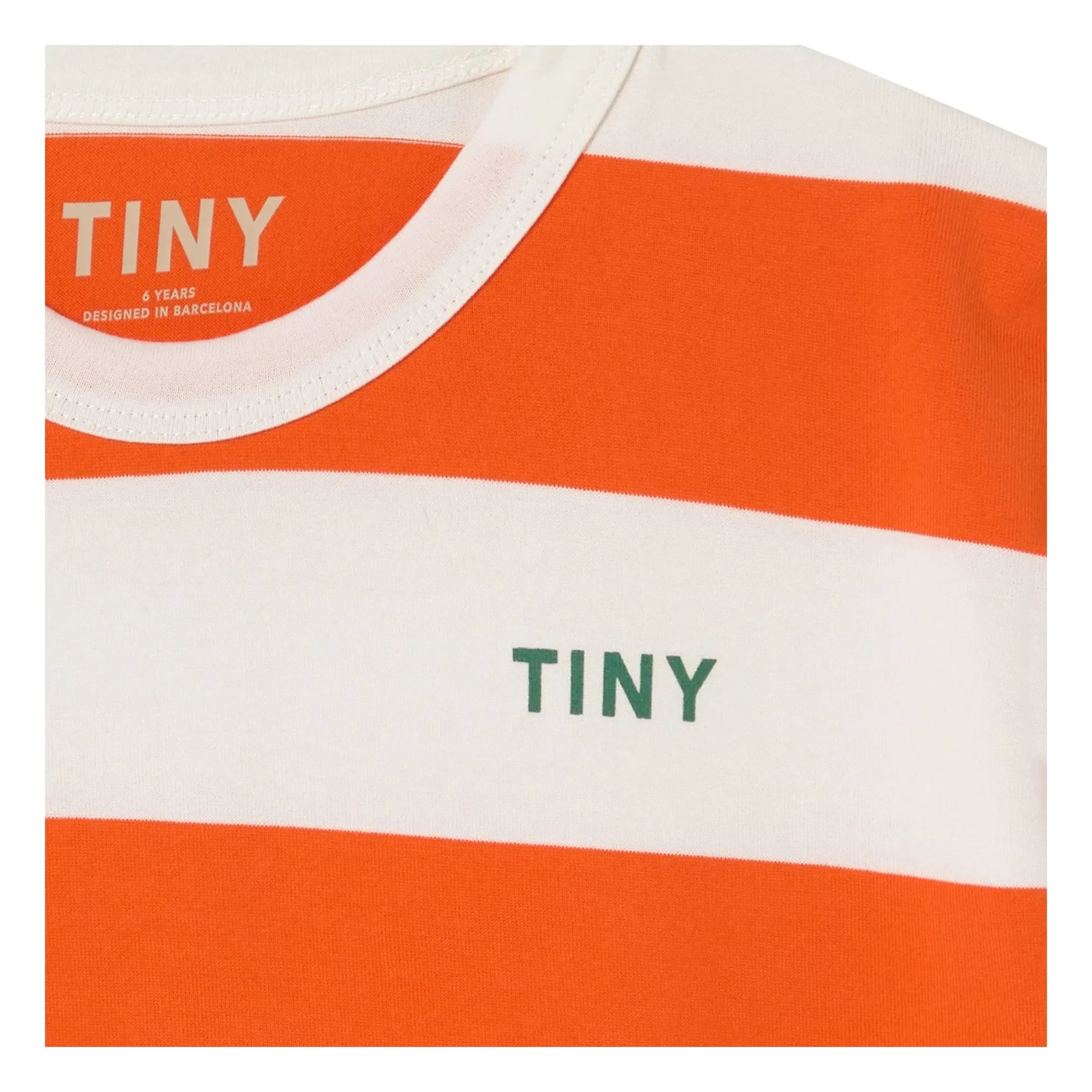 Tinycottons - Gestreiftes T-Shirt aus Bio-Baumwolle | Rot
