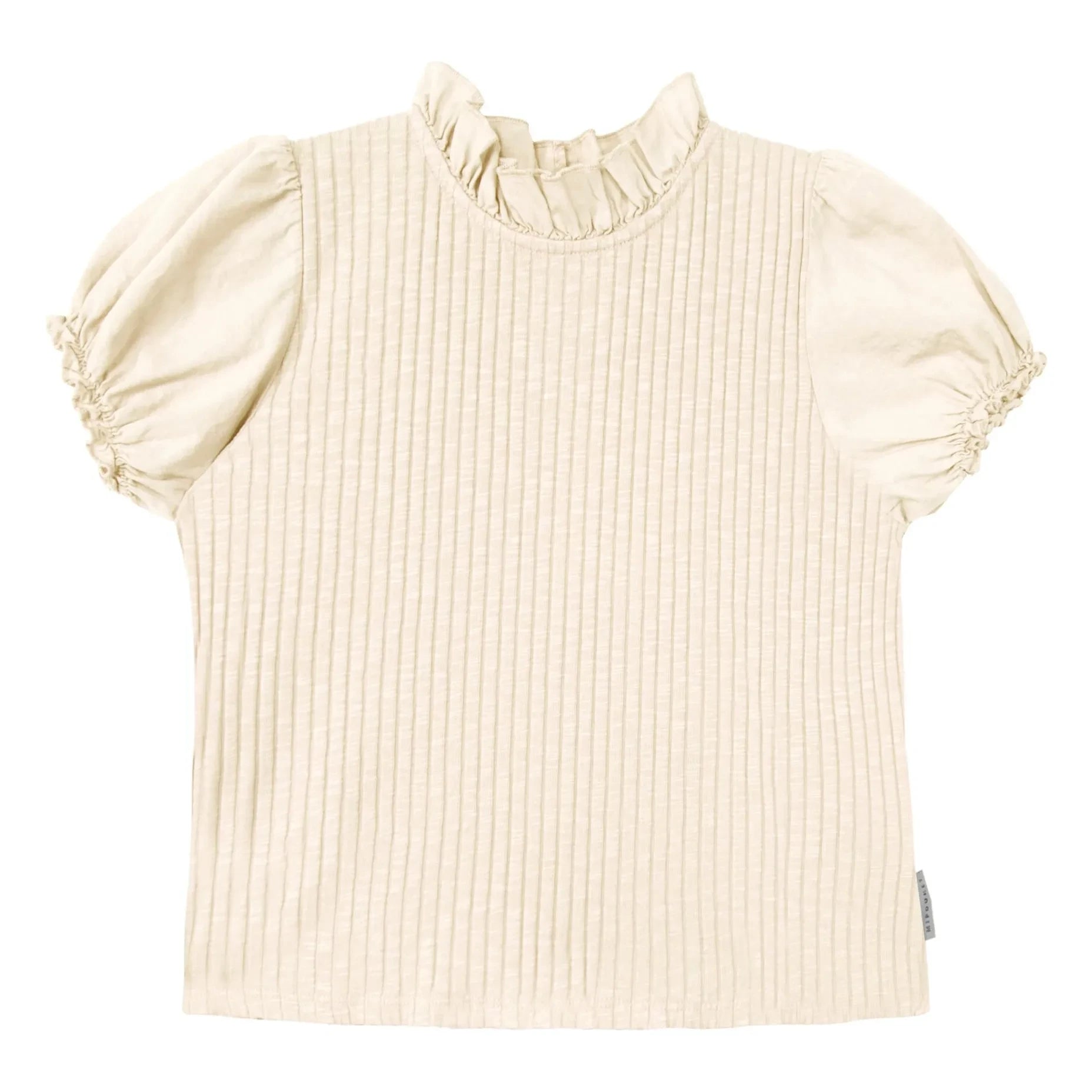 Mipounet - Zoé fitilli T-shirt | Ekru