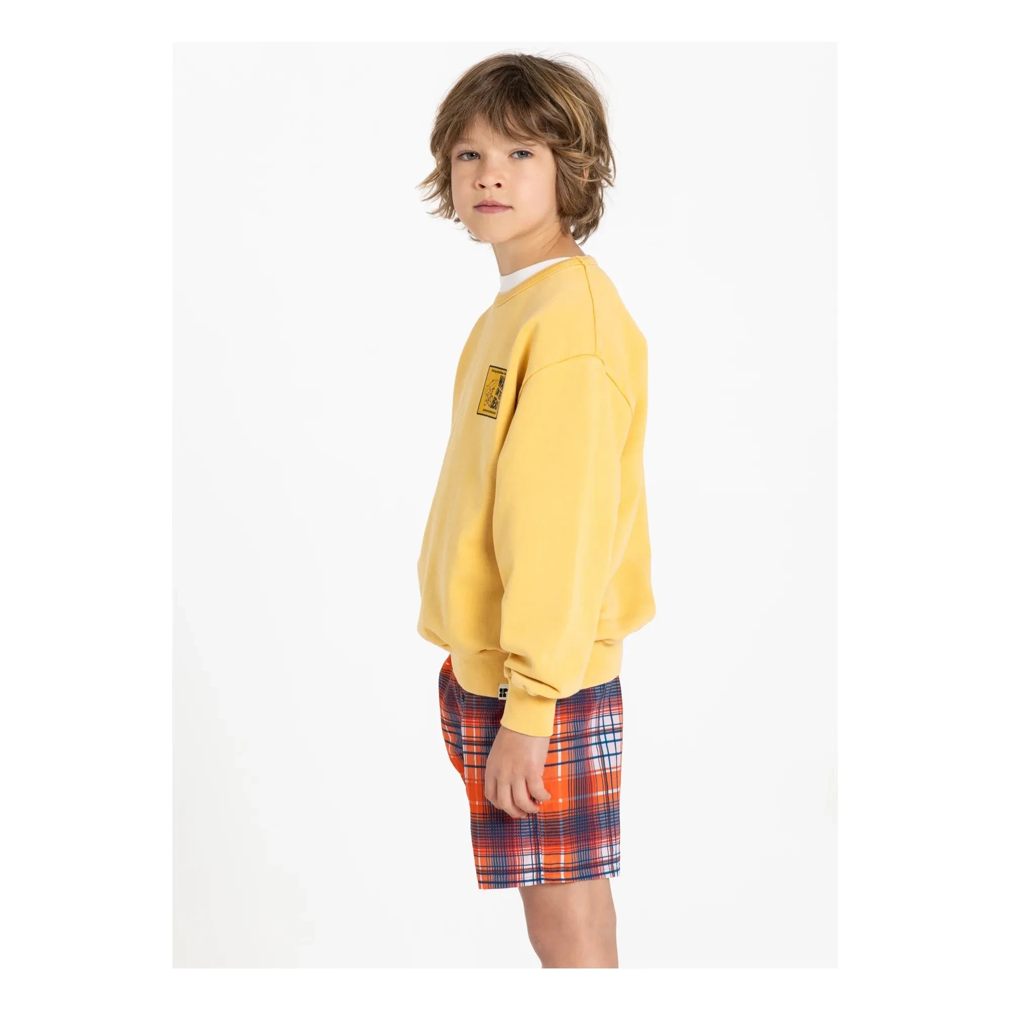 Hundred Pieces - Ryde Wax organik pamuklu sweatshirt | Hardal