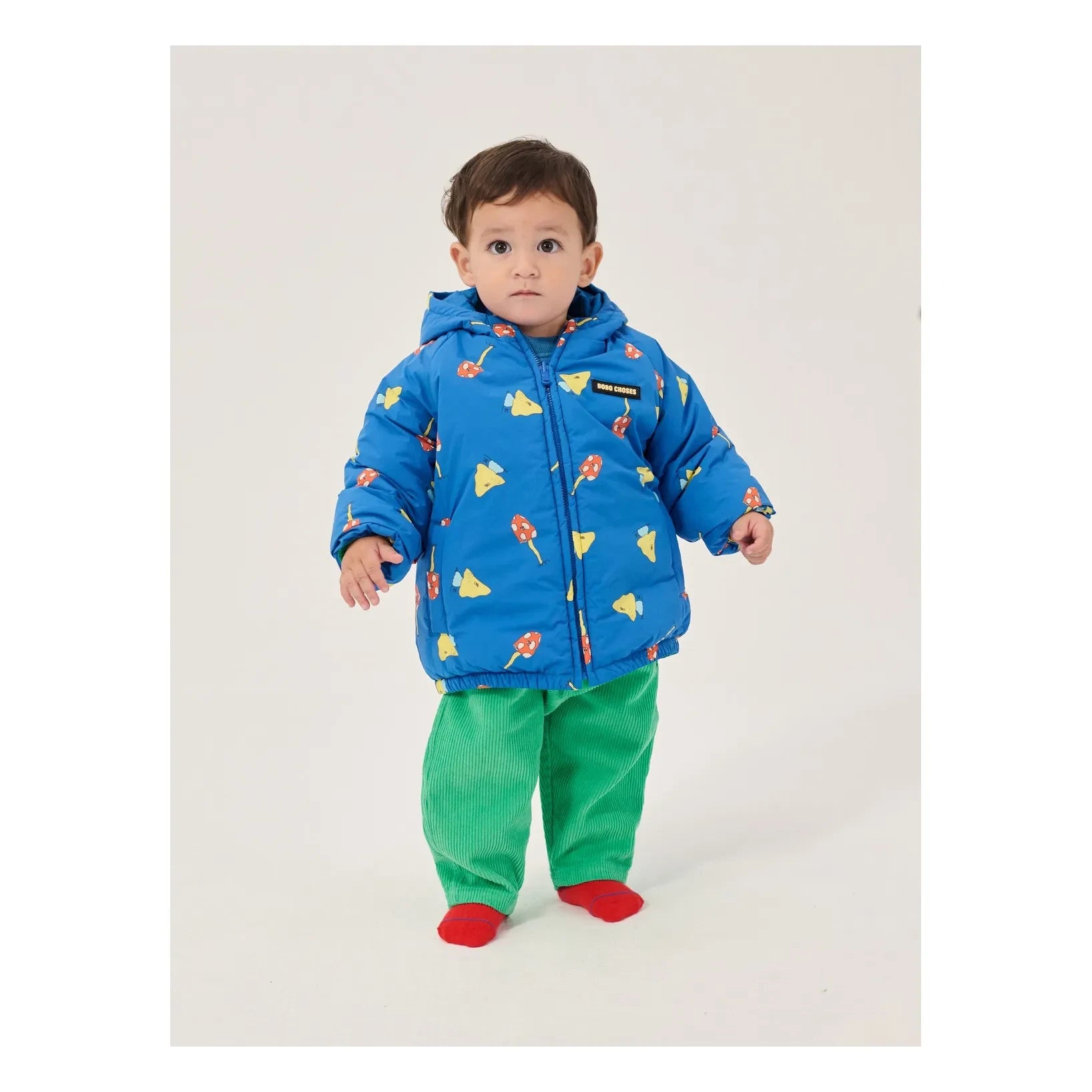 Bobo Choses - Mantar Pantolon Kadife Organik Pamuk | Yeşil