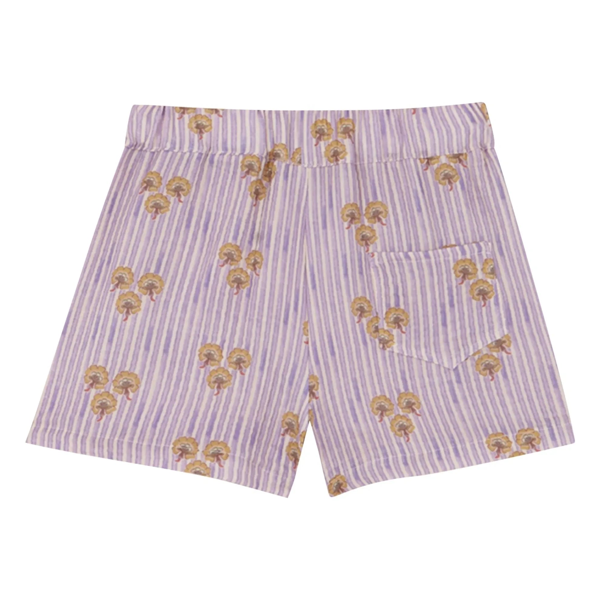 birinit - Cinca Gestreifte Bio-Baumwollshorts | Mauve