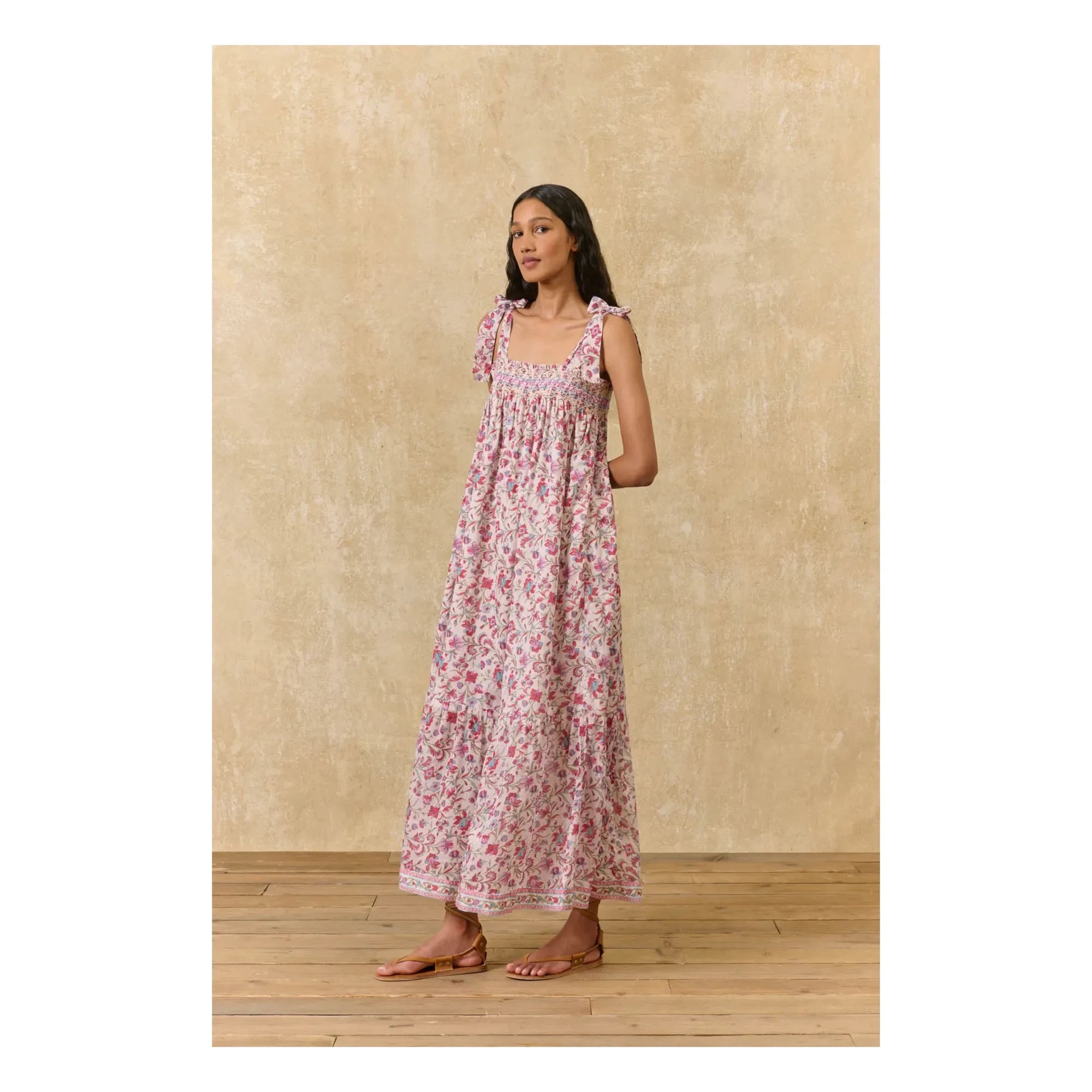 Louise Misha - Marcelette organic cotton dress | Pink