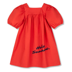 Wynken - Flauschiges Kleid | Rot