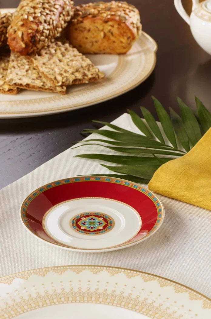 Villeroy & Boch Samarkand Rubin Çay Fincanı Tabağı O12cm