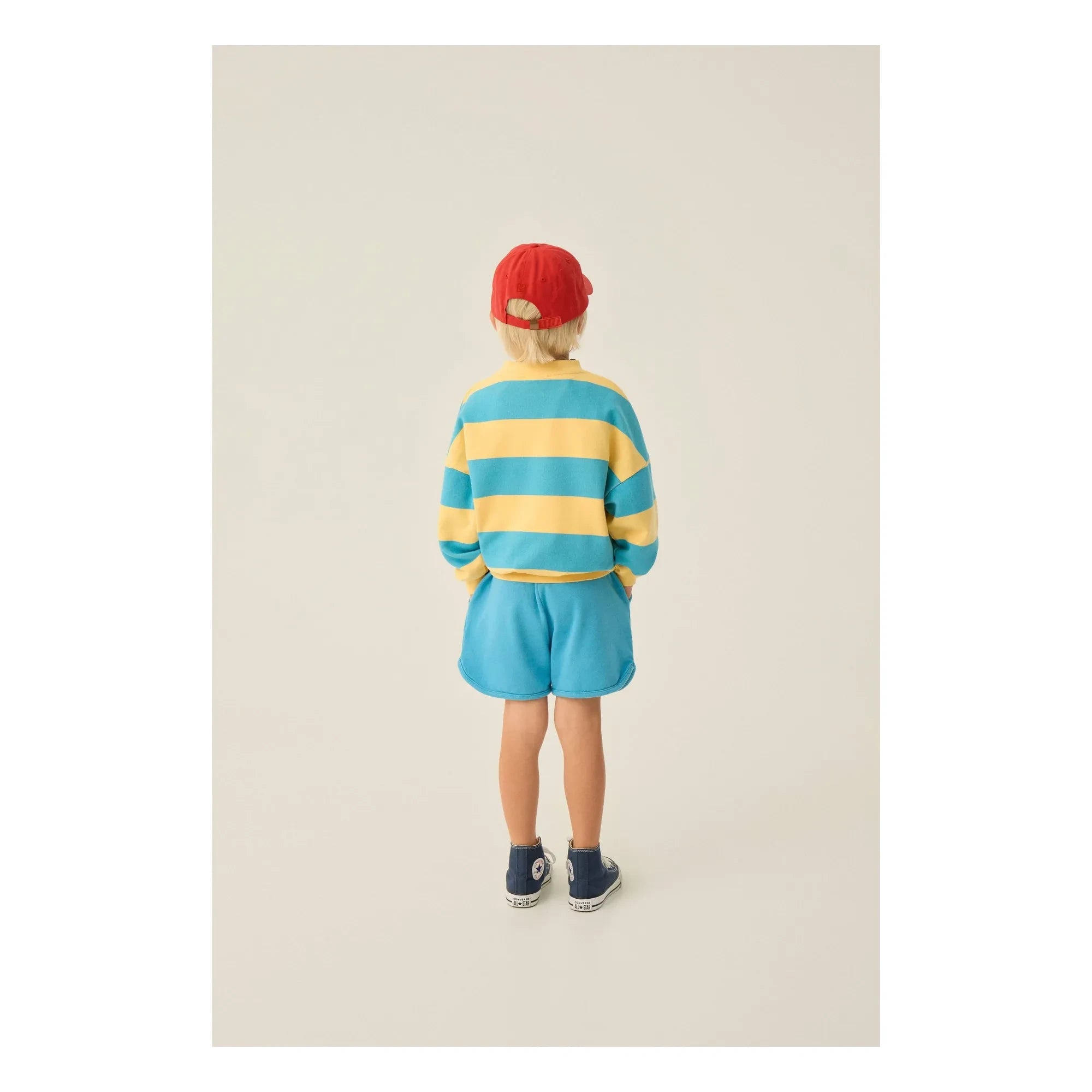 The Campamento - Oversize Gestreiftes Sweatshirt | Gelb