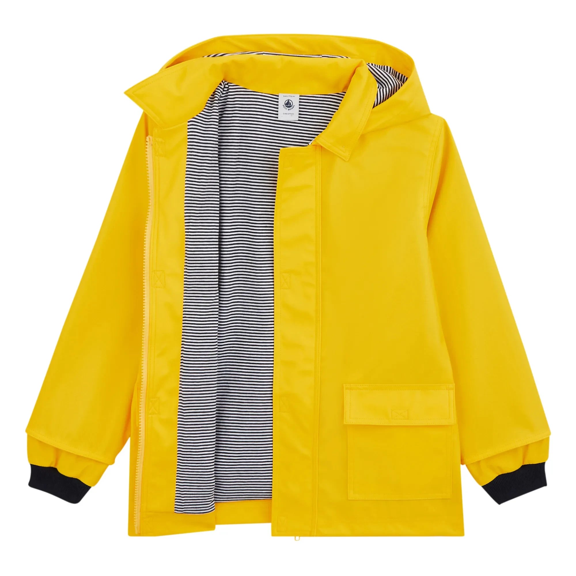 Petit Bateau - Organik pamuk astarlı yağmurluk | Sarı