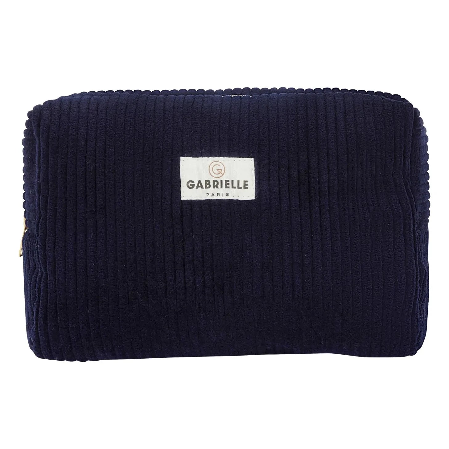 Gabrielle Paris - Samt-Kulturtasche | Marineblau