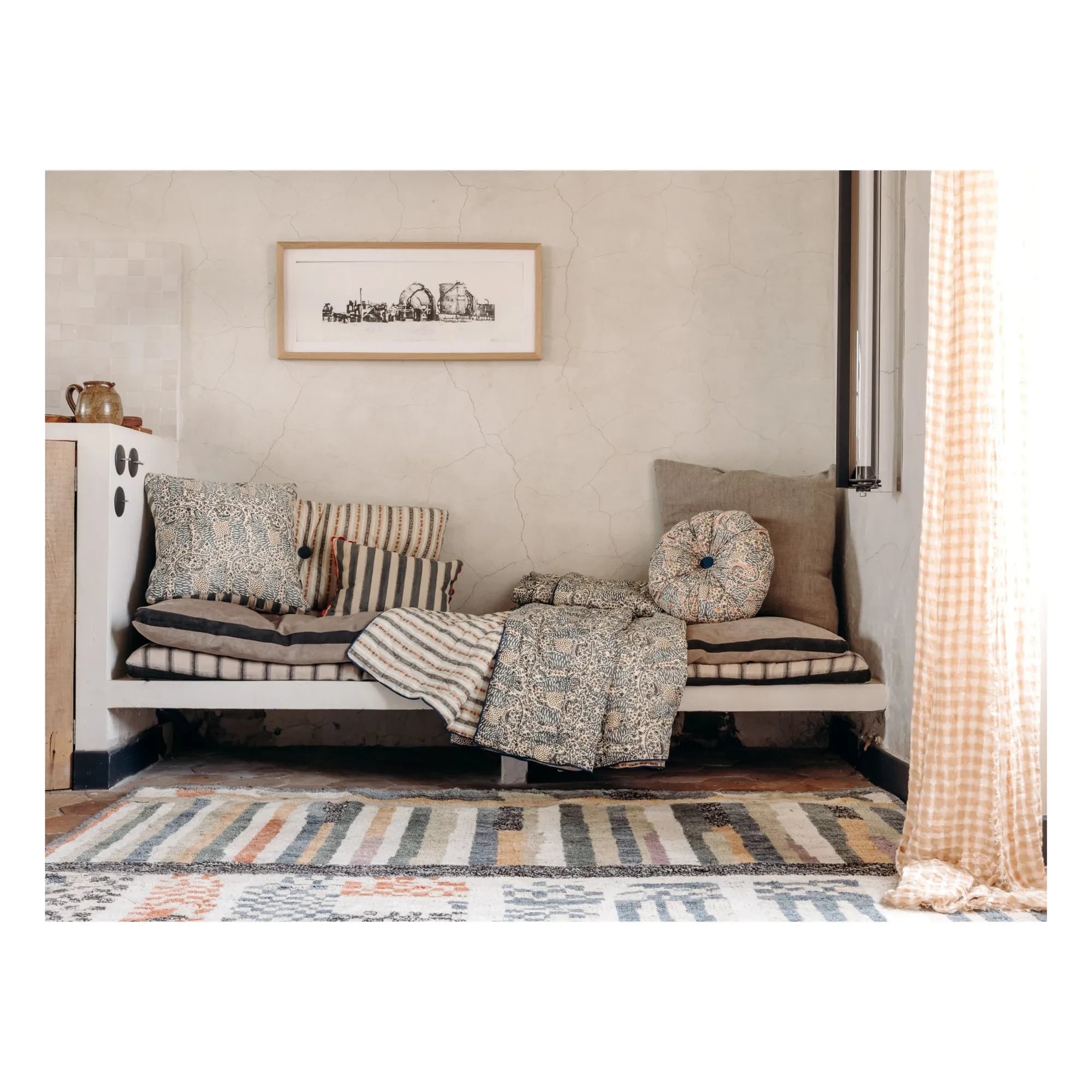 Le Monde Sauvage - Boréal London yastık | Mavi
