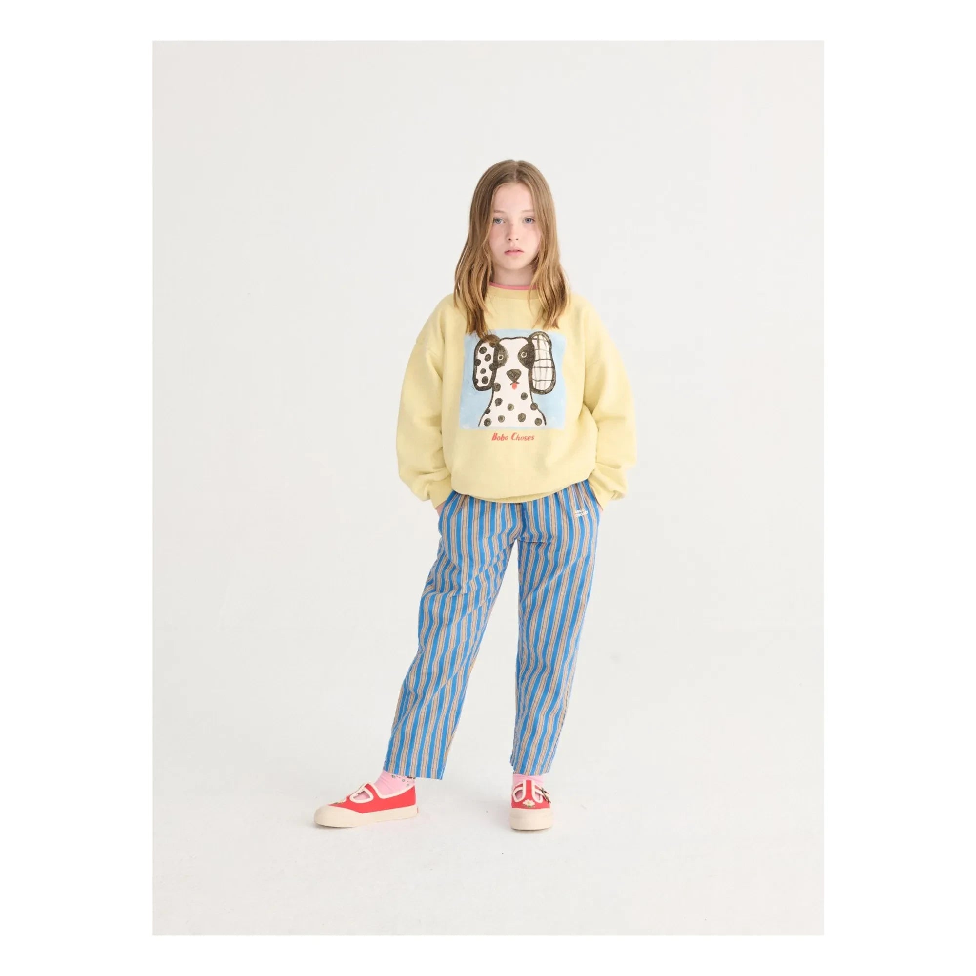 Bobo Choses - Dalmatiner Bio-Baumwoll-Sweatshirt | Gelb