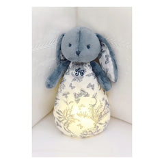 Tartine et Chocolat - Doudou Night Light Augustin the Bunny Toile de Jouy | Blue