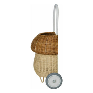 Olli Ella - Tekerlekli Rattan Sepet Champignon