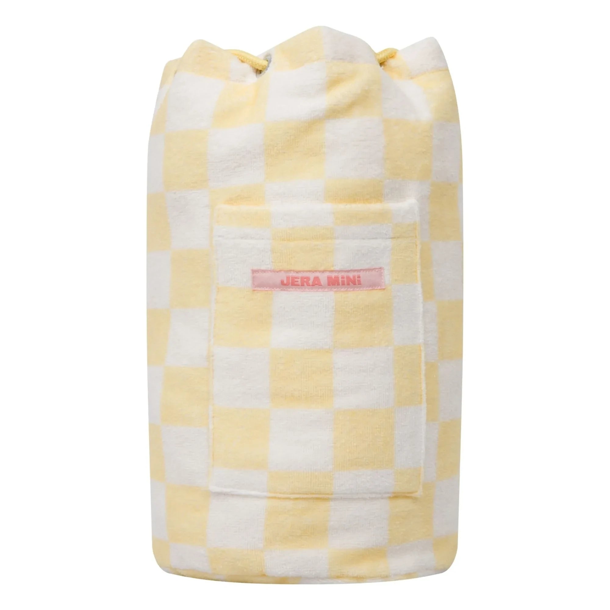 Jera Mini - Terrycloth Cep Sırt Çantası | Soluk Sarı
