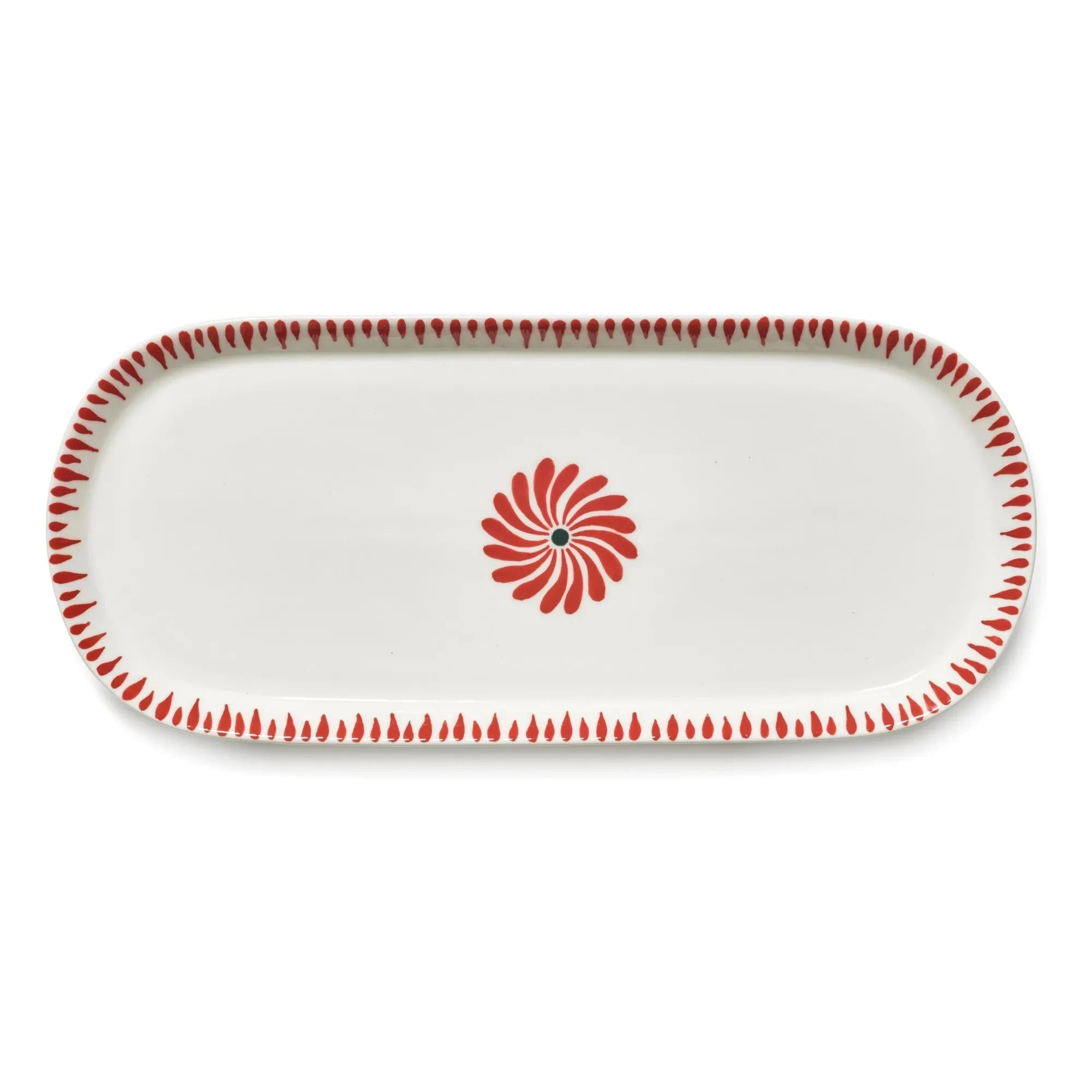 Serax - Baazar oval servis tabağı, Waww La Table - 2'li Set | Kırmızı