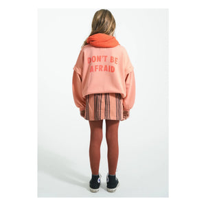 Piupiuchick - Hey Jude Organic Cotton Ruffled Sweatshirt | Coral