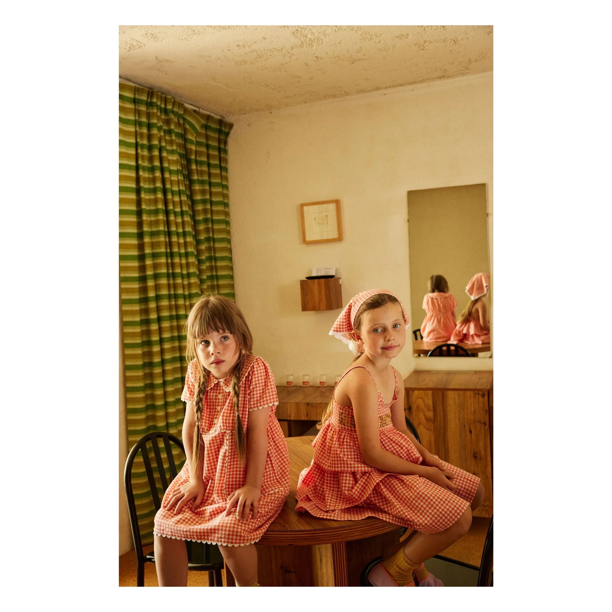 Hello Simone - Zora Vichy Kleid | Rot
