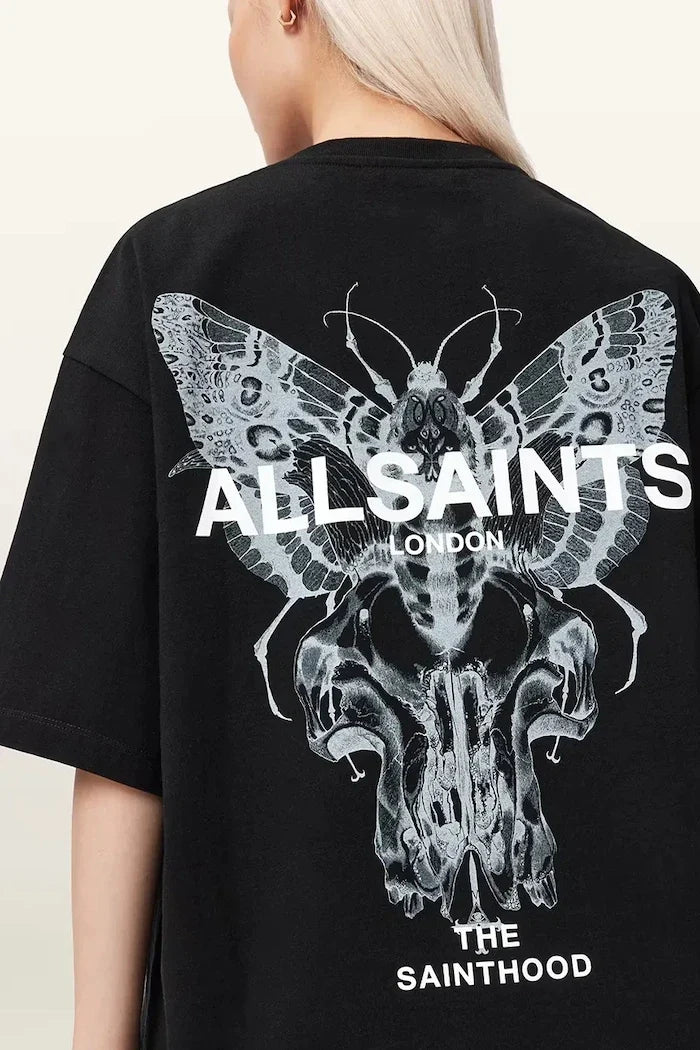 AllSaints women's cotton oversized t-shirt HALIS