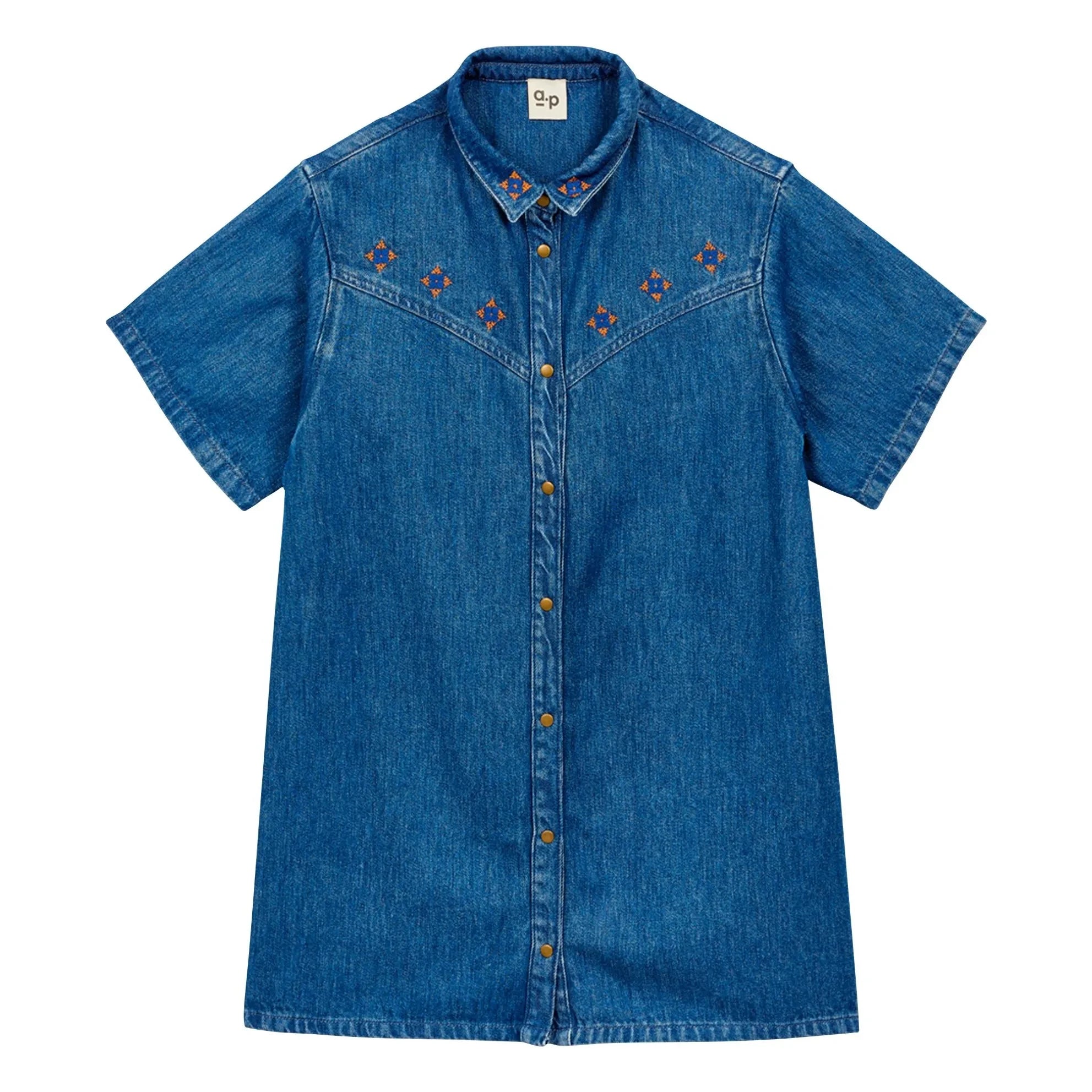 a.p - Bleach Denim Kleid | Gebleichter Denim