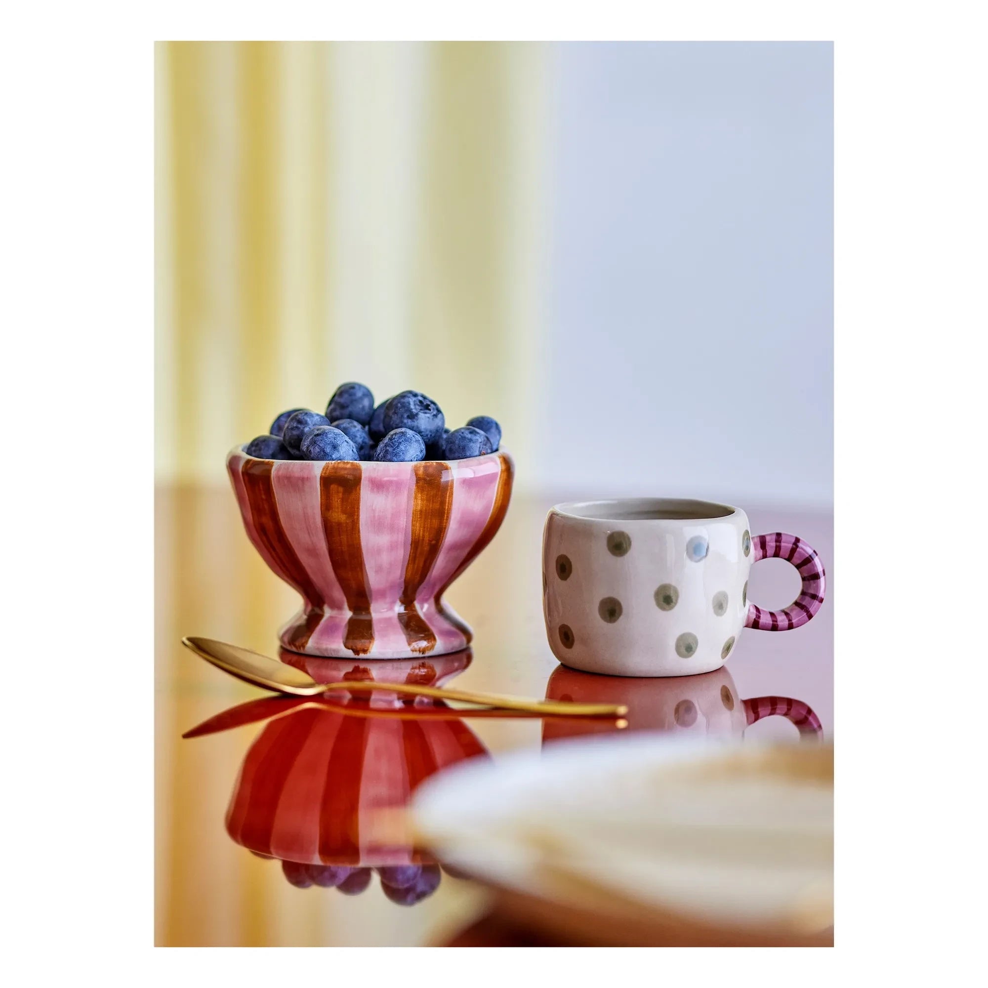 Bloomingville - Nini stoneware kase | Pembe