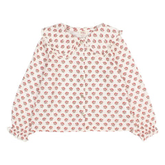 Búho - Blouse Col Claudine Chic Fleurie | Ecru