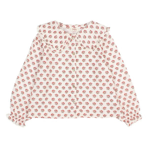 Búho - Blouse Col Claudine Chic Fleurie | Ecru