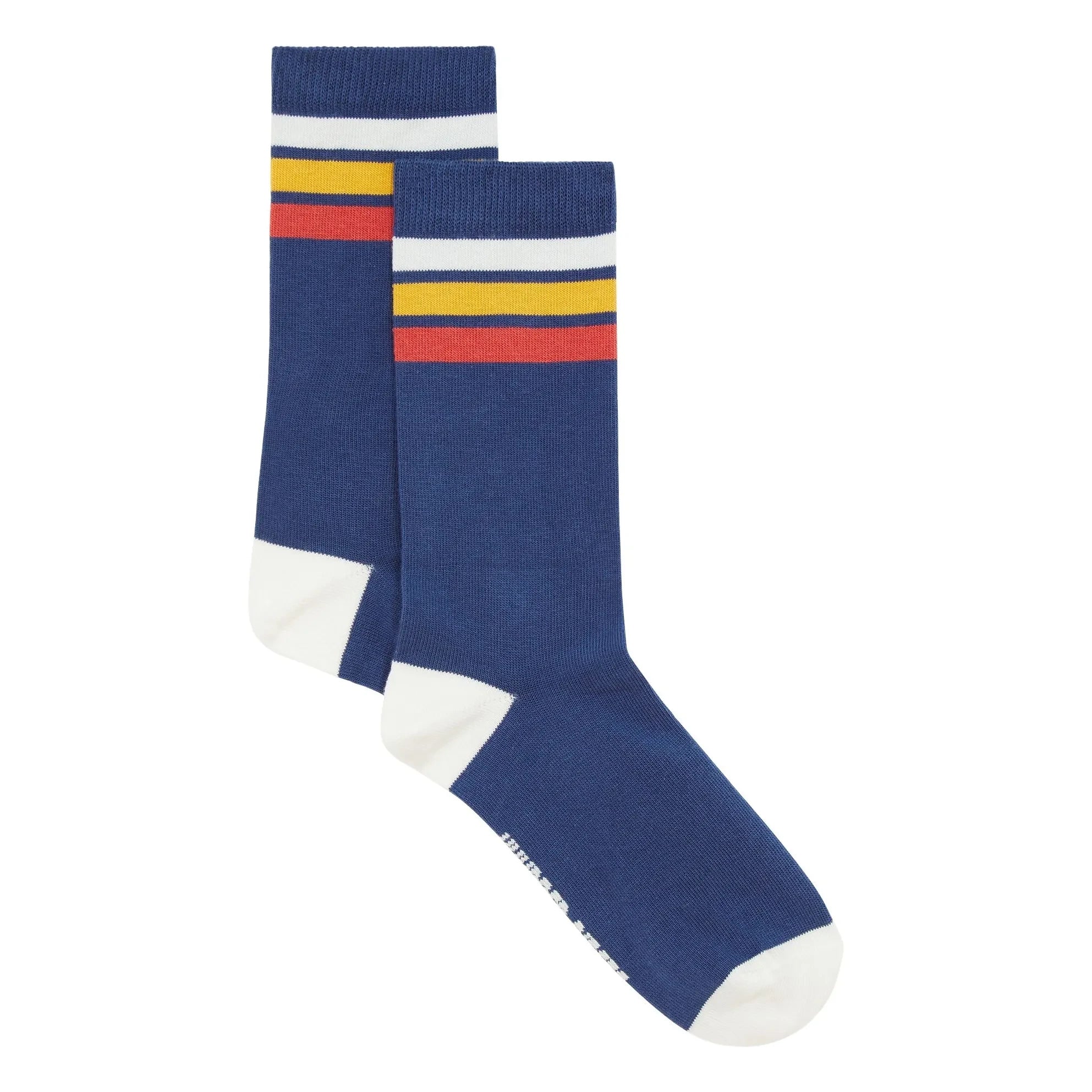 Hundred Pieces - CLASSIC STRIPES MAVI ÇORAPLAR | Ecru