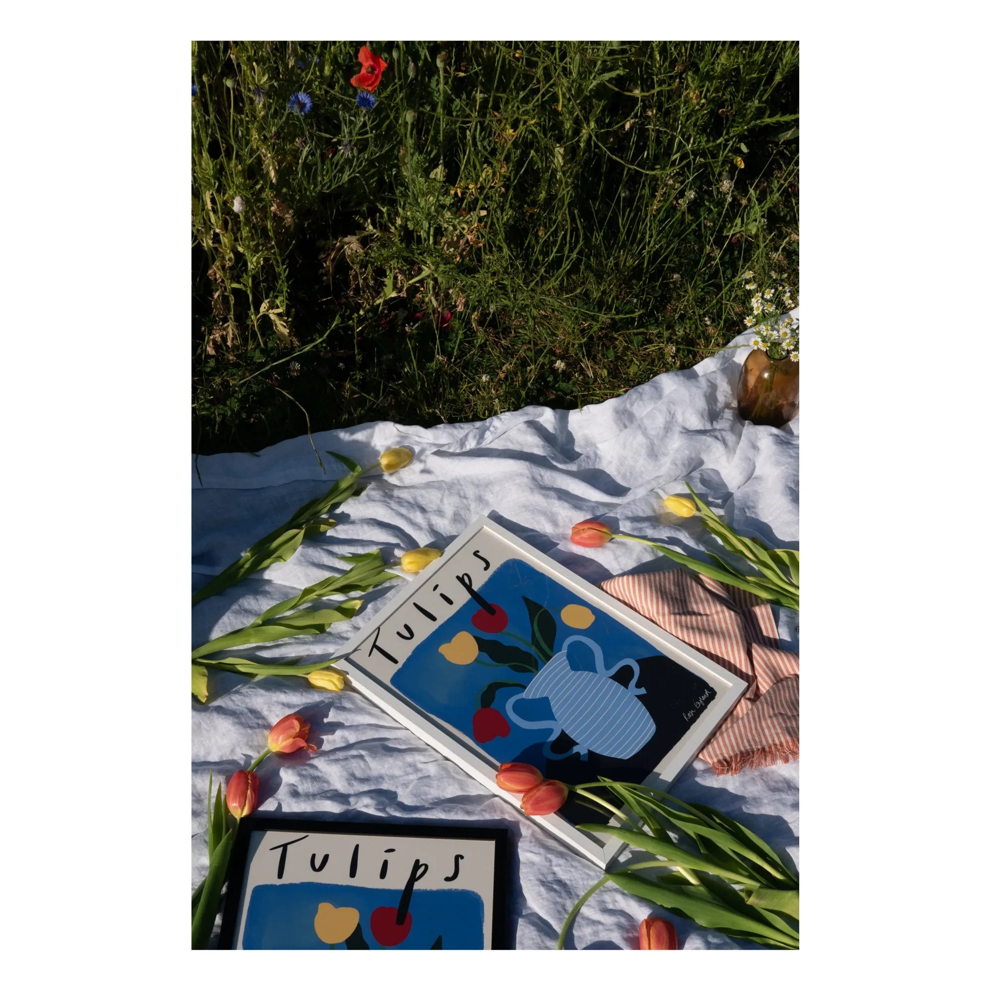 Rose England - Tulip Poster | Blue